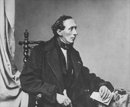 Hans Christian Andersen (1805-75), Danish Writer, Portrait, 1860