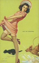 "Out Of Control", Mutoscope Card, 1940s