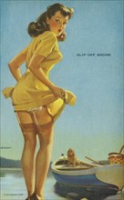 "Slip Off Shore", Mutoscope Card, 1940s