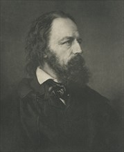 Alfred, Lord Tennyson (1809-92), Noted English Poet, Portrait based on Photography by Mayall