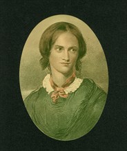 Charlotte Bronte (1816-55), English Novelist and Poet, Portrait, Engraving
