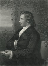 Johann Wolfgang von Goethe (1749-1832), German Writer and Statesman, Portrait, Engraving from a Photograph by Fr. Bruckmann, 1870's
