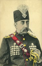 Mozaffar ad-Din Shah Qajar (1853-1907), Shah of Persia 1896-1907, Portrait, Souvenir Postcard, 1902