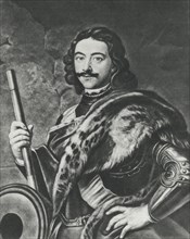 Peter I (1672-1725), Czar of Russia, Portrait, Illustration from Painting by I. Kupetsky