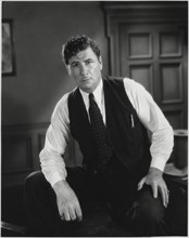 George Bancroft, on-set of the Film, "Rich Man's Folly", 1931