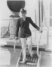 Actor Richard Arlen, Publicity Portrait on Ship, 1930's