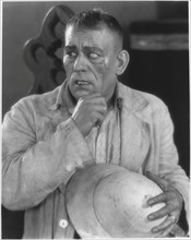 Lon Chaney, on-set of the Silent Film, “The Road to Mandalay”, 1926