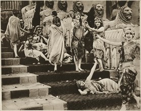 Dancing Girls Scene during Ancient Babylonian Story as part of the Silent Film, "Intolerance", by D.W. Griffith, 1916