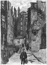 501 High Street, James Court, Edinburgh, Scotland, Harper's New Monthly Magazine, Illustration, March 1891