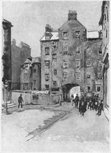 Scottish Poet Robert Burns' Lodgings, Buccleuch Pend, 14 Buccleuch Street, Edinburgh, Scotland, Harper's New Monthly Magazine, Illustration, March 1891