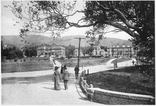 Campus Scene, University of California, Berkley, California, USA, Photogravure, Denison News Co., 1903
