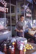 Fish Market Employee, Greenwich Village, New York City, New York, USA, August 1961