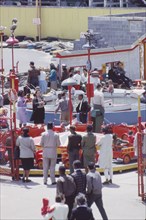 Crowd at Amusement Park, Coney Island, New York, USA, August 1961