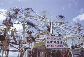 Amusement Park Ride, Coney Island, New York, USA, August 1961
