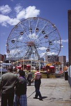 Amusement Park Ferris Wheel, Coney Island, New York, USA, August 1961