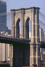 Brooklyn Bridge, Detail, New York City, New York, USA, August 1961