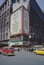 Macy's Department Store, Street Scene, New York City, New York, USA, August 1961