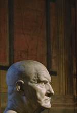 Marble Bust of Roman Man, Metropolitan Museum of Art, New York City, New York, USA, July 1961