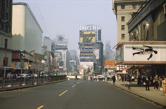 Street Scene, Times Square, New York City, New York, USA, July 1961