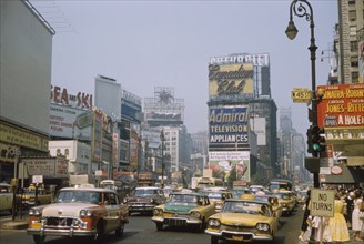 Street Scene, Times Square, New York City, New York, USA, July 1961