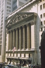 New York Stock Exchange Building, New York City, New York, USA, July 1961