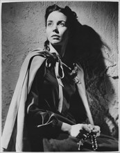Jennifer Jones, on-set of the Film, "The Song of Bernadette", 20th Century-Fox, 1943