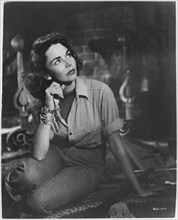 Jennifer Jones, on-set of the Film, "Ruby Gentry", 20th Century-Fox, 1952