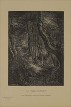 In the Forest, Photogravure Print from the Original Painting by Eugene Desjobert, The Masterpieces of French Art by Louis Viardot, Published by Gravure Goupil et Cie, Paris, 1882, Gebbie & Co., Philad...