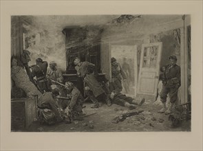 The Last Cartridges Balan near Sedan, Photogravure Print from the Original Painting by Alfonse Marie de DeNeuville, The Masterpieces of French Art by Louis Viardot, Published by Gravure Goupil et Cie,...