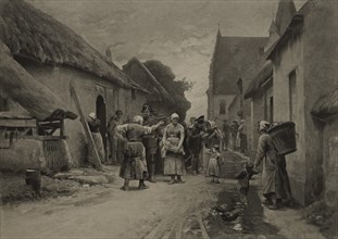 The Arrest in Picardie, Photogravure Print from the Original Painting by Hugo Salmson, The Masterpieces of French Art by Louis Viardot, Published by Gravure Goupil et Cie, Paris, 1882, Gebbie & Co., P...