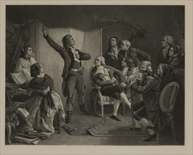 Rouget de L'isle Singing the Marseillaise for the First Time, Photogravure Print from the Original Painting by Isidore-Alexandre-Augustin Pils, The Masterpieces of French Art by Louis Viardot, Publish...