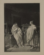 The Two Augers, Rome, Photogravure Print from the Original Painting by, Jean-Léon Gérôme, The Masterpieces of French Art by Louis Viardot, Published by Gravure Goupil et Cie, Paris, 1882, Gebbie & Co....
