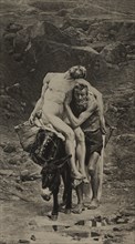 The Good Samaritan, Photogravure Print from the Original 1880 Painting by Aime-Nicolas Morot, The Masterpieces of French Art by Louis Viardot, Published by Gravure Goupil et Cie, Paris, 1882, Gebbie &...