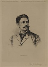 Paul-Jacques-Aimé Baudry, French Painter, Portrait Drawn and Etched by Paul Adolphe Rajon, 1883