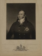 His Royal Highness the Duke of Sussex, Portrait, Engraving by CharlesTurner from a Painting by Chester Harding, 1825