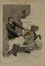 Vice-Presidential Possibilities III, Too Busy to Talk Politics, Harper's Weekly Supplement, Drawn by W.A. Rogers, March 31, 1900