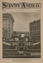 Sectional View looking North at the Junction of Sixth Avenue and 32nd Street, Showing Five Superimposed Railway Systems, Scientific American, December 29, 1906