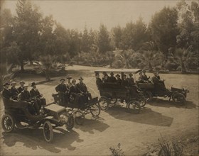 Tour Cars, Los Angeles, California, USA, 1910