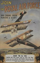 Royal Air Force WWI Recruitment Poster, 1915