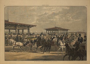The Coney Island Concourse, Drawn by Schell and Hogan, Harper's Weekly, August 4, 1877