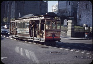 Cable Car, California Street, San Francisco, California, USA, 1957