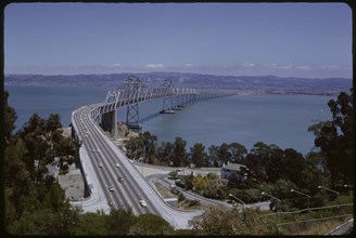 Bay Bridge, San Francisco, California, USA, 1963