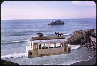 Sky Tram, Ocean Beach, San Francisco, California, USA, 1964