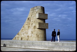 Les Braves Monument, Omaha Beach, Saint-Laurent-sur-Mer, France