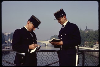 Two Policemen, Pont de Arts, Paris, France, 1963
