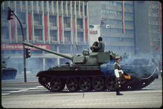 Tank, May Day Parade, East Berlin, German Democratic Republic, May 1, 1974