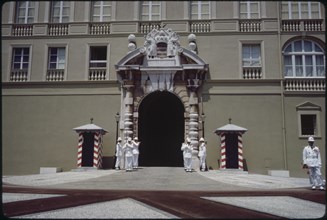 Royal Guards at Prince's Palace, Monaco, 1961