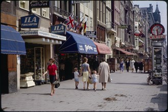 Street Scene, Damrak, Amsterdam, Netherlands, 1963