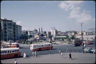 Street Scene and Cityscape, Istanbul, Turkey, 1959