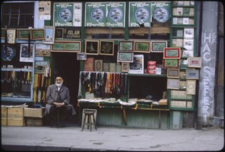 Vendor at Religious Store, Ankara, Turkey, 1965